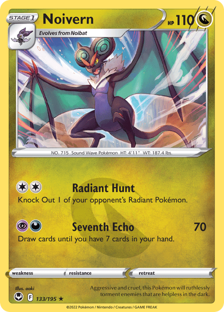 Noivern (Reverse Holofoil) (133) — Silver Tempest