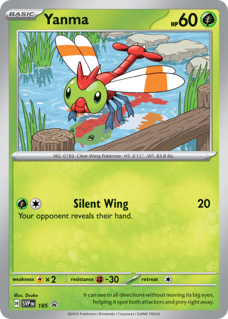 Yanma (Holofoil) (185) — Scarlet & Violet Black Star Promos