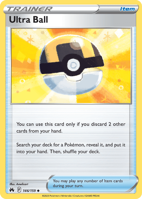 Ultra Ball (Play Pokemon Stamp) (146) — Crown Zenith