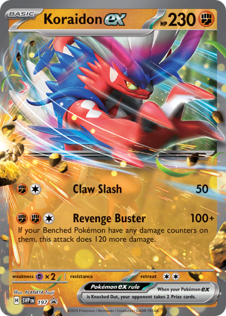 Koraidon ex (Holofoil) (197) — Scarlet & Violet Black Star Promos