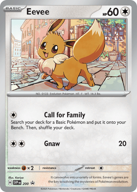 Eevee (Cosmos Holofoil) (200) — Scarlet & Violet Black Star Promos