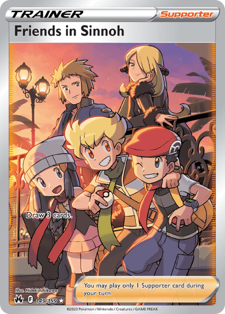 Friends in Sinnoh (Holofoil) (149) — Crown Zenith