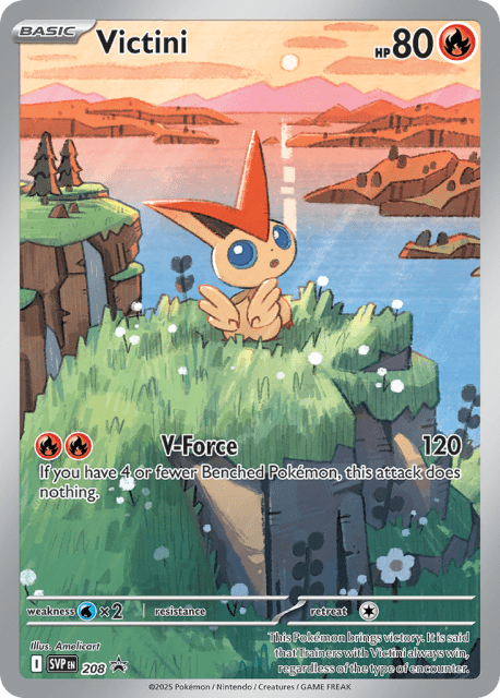Victini (Holofoil) (208) — Scarlet & Violet Black Star Promos