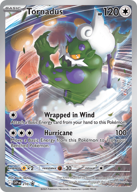 Tornadus (Holofoil) (210) — Scarlet & Violet Black Star Promos