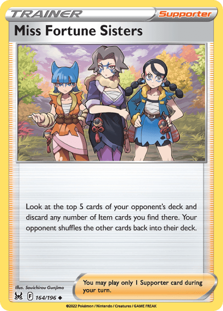 Miss Fortune Sisters (Reverse Holofoil) (164) — Lost Origin