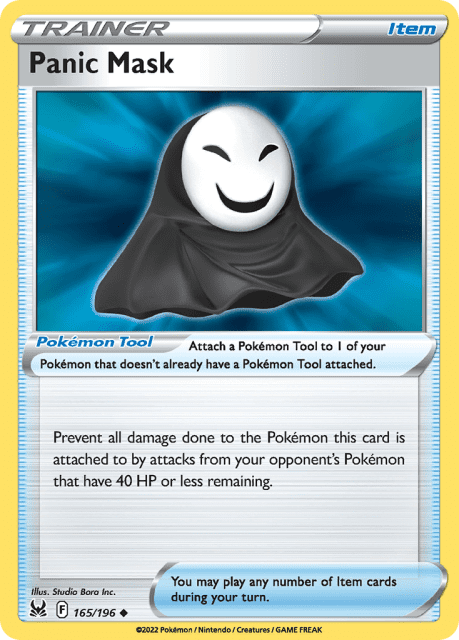 Panic Mask (Reverse Holofoil) (165) — Lost Origin