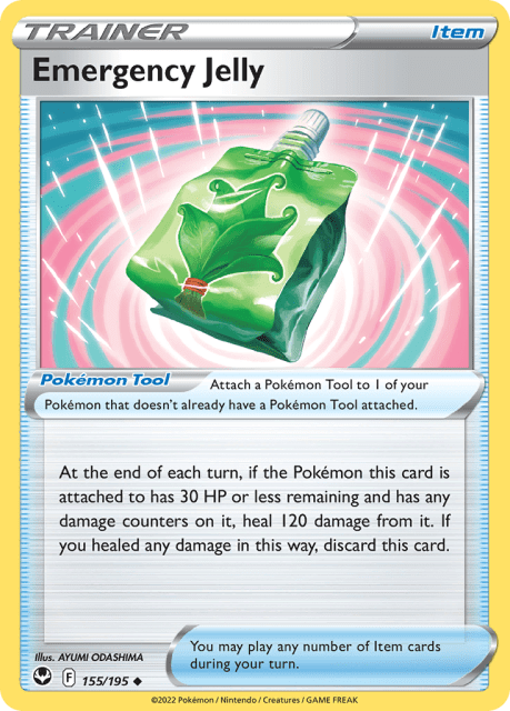 Emergency Jelly (Reverse Holofoil) (155) — Silver Tempest
