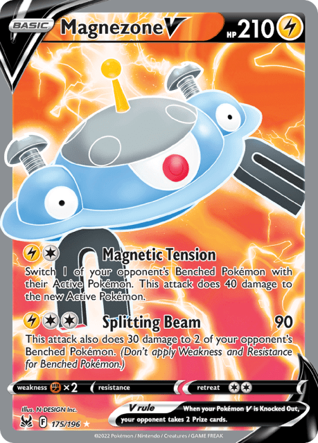 Magnezone V (Holofoil) (175) — Lost Origin
