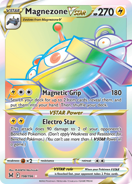 Magnezone VSTAR (Holofoil) (198) — Lost Origin