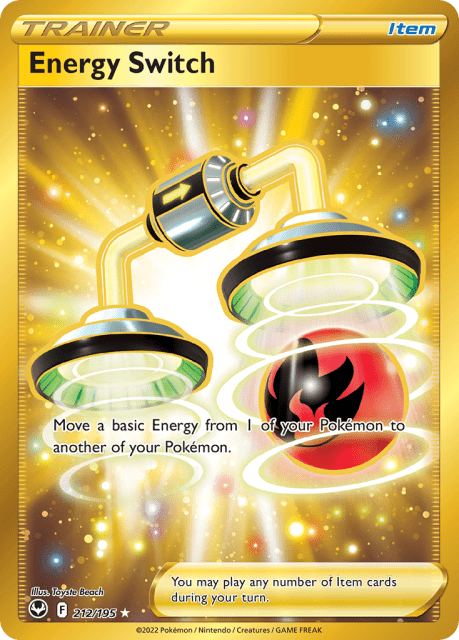 Energy Switch (Holofoil) (212) — Silver Tempest