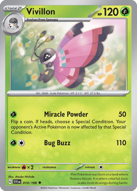 Vivillon (Reverse Holofoil) (10) — Scarlet & Violet