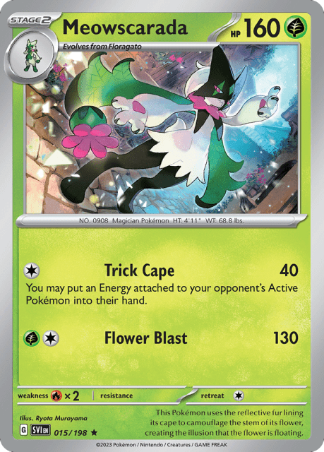 Meowscarada (Reverse Holofoil) (15) — Scarlet & Violet