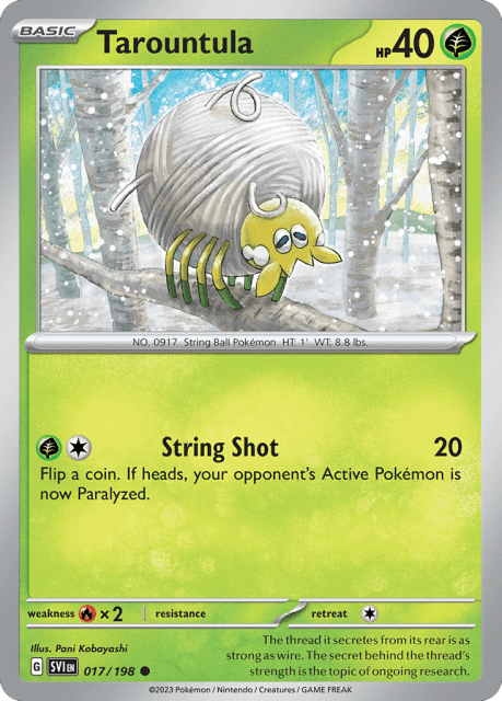 Tarountula (Reverse Holofoil) (17) — Scarlet & Violet