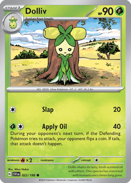 Dolliv (Reverse Holofoil) (22) — Scarlet & Violet