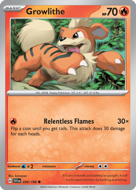 Growlithe (30) — Scarlet & Violet