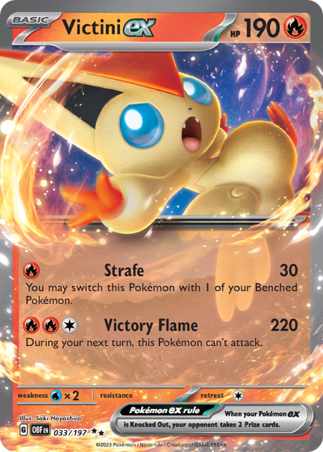 Victini ex (Holofoil) (33) — Obsidian Flames