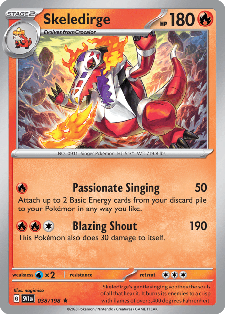Skeledirge (Holofoil) (38) — Scarlet & Violet