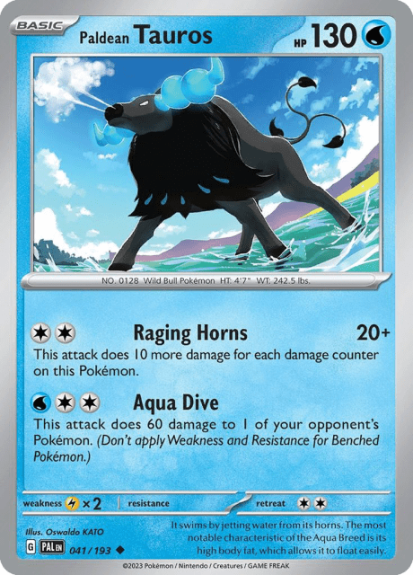 Paldean Tauros (41) — Paldea Evolved