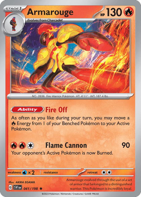 Armarouge (Holofoil) (41) — Scarlet & Violet