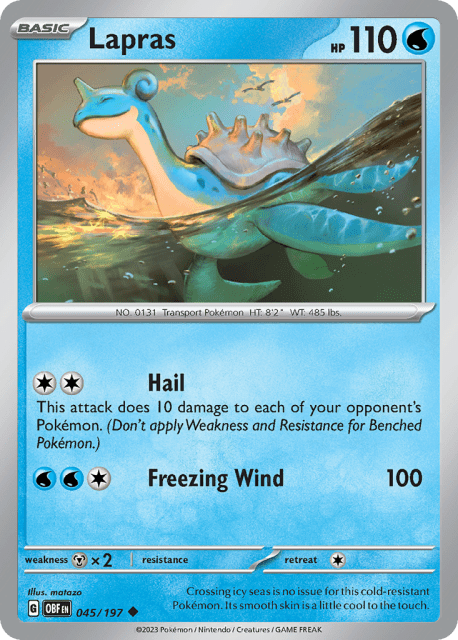 Lapras (45) — Obsidian Flames