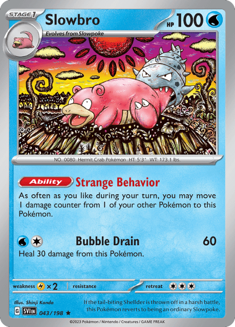 Slowbro (Holofoil) (43) — Scarlet & Violet