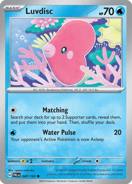 Luvdisc (Reverse Holofoil) (47) — Paldea Evolved