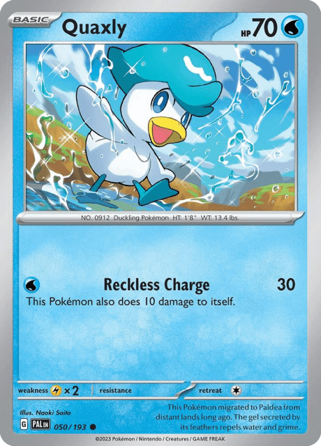 Quaxly (50) — Paldea Evolved