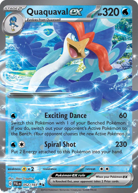 Quaquaval ex (Holofoil) (52) — Paldea Evolved