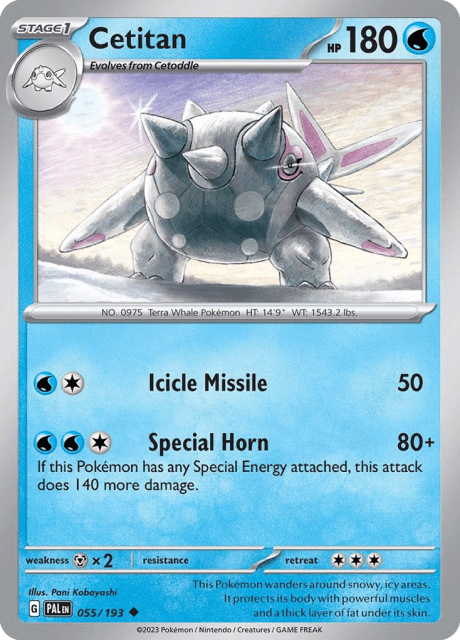 Cetitan (Reverse Holofoil) (55) — Paldea Evolved