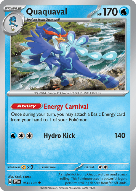 Quaquaval (Reverse Holofoil) (54) — Scarlet & Violet
