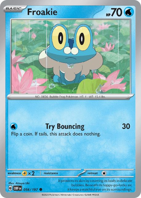 Froakie (Reverse Holofoil) (56) — Obsidian Flames