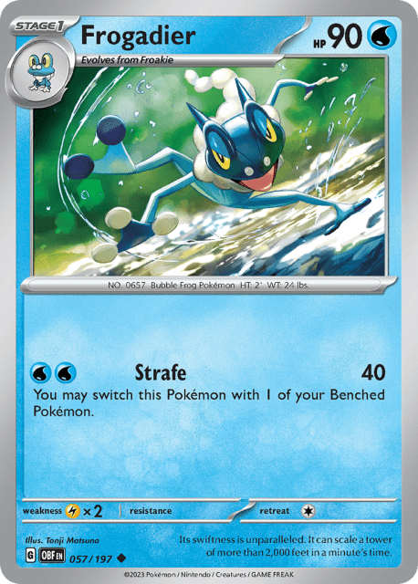 Frogadier (57) — Obsidian Flames