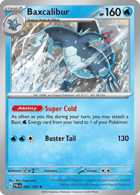 Baxcalibur (Reverse Holofoil) (60) — Paldea Evolved