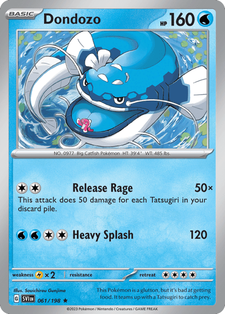 Dondozo (Reverse Holofoil) (61) — Scarlet & Violet