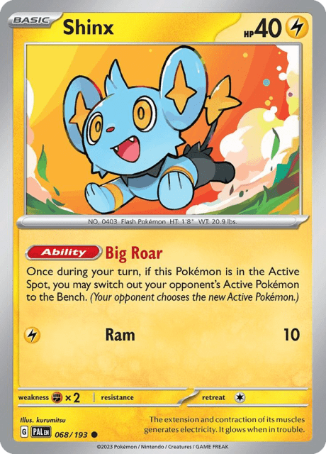 Shinx (Reverse Holofoil) (68) — Paldea Evolved