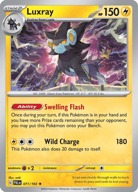 Luxray (Reverse Holofoil) (71) — Paldea Evolved
