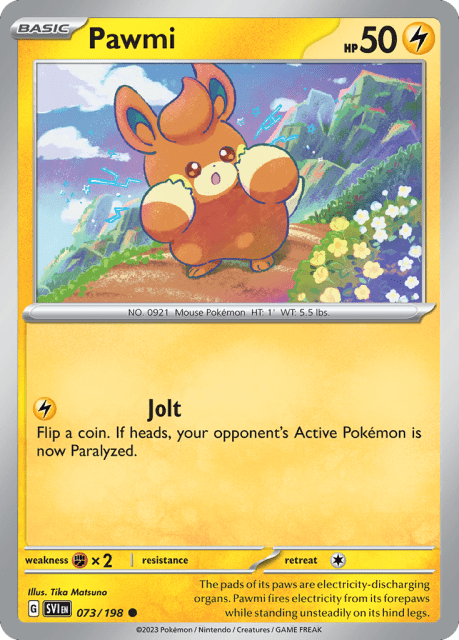 Pawmi (Reverse Holofoil) (73) — Scarlet & Violet