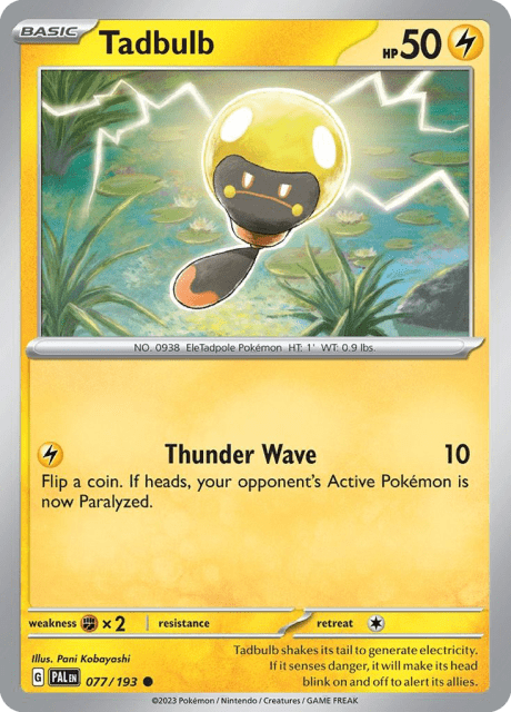 Tadbulb (Reverse Holofoil) (77) — Paldea Evolved
