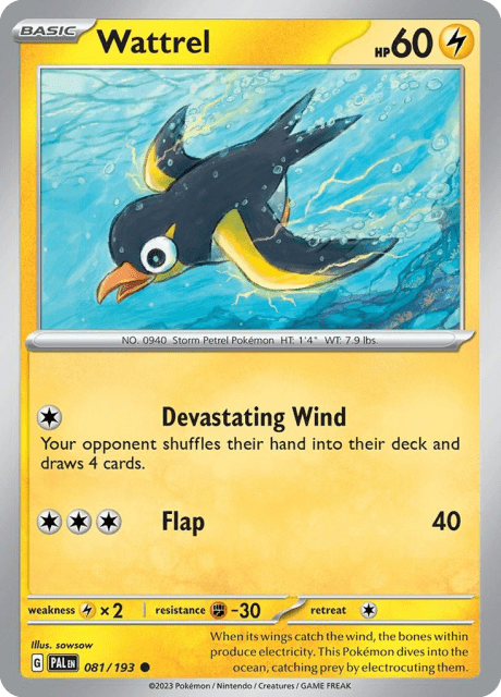 Wattrel (81) — Paldea Evolved