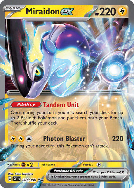 Miraidon ex (Holofoil) (81) — Scarlet & Violet