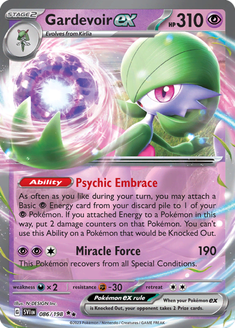Gardevoir ex (Holofoil) (86) — Scarlet & Violet