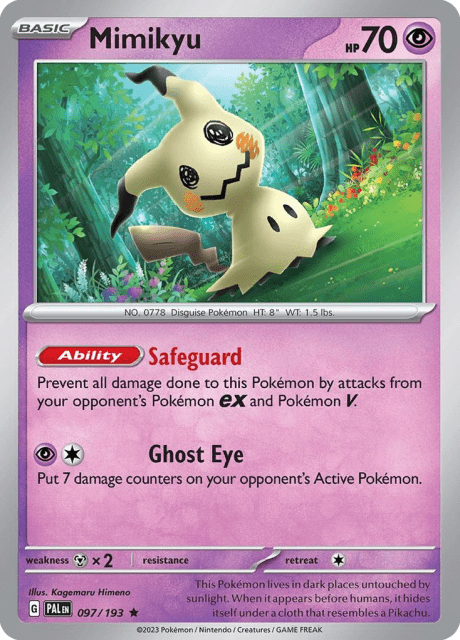 Mimikyu (Holofoil) (97) — Paldea Evolved