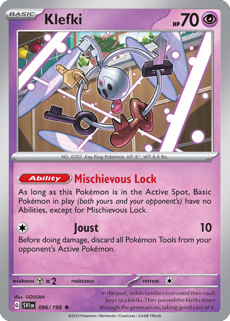 Klefki (Holofoil) (96) — Scarlet & Violet