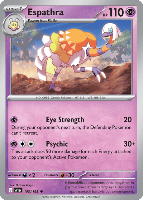 Espathra (Reverse Holofoil) (103) — Scarlet & Violet