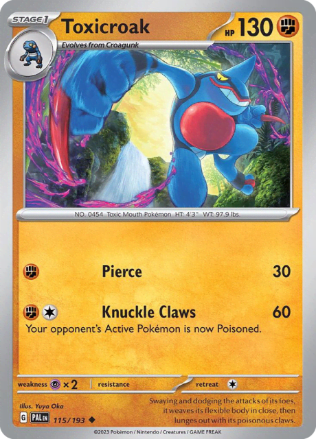 Toxicroak (115) — Paldea Evolved