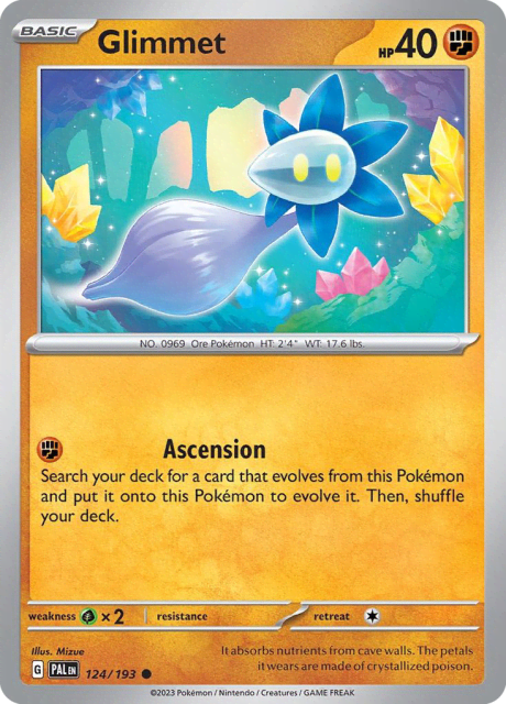 Glimmet (Reverse Holofoil) (124) — Paldea Evolved