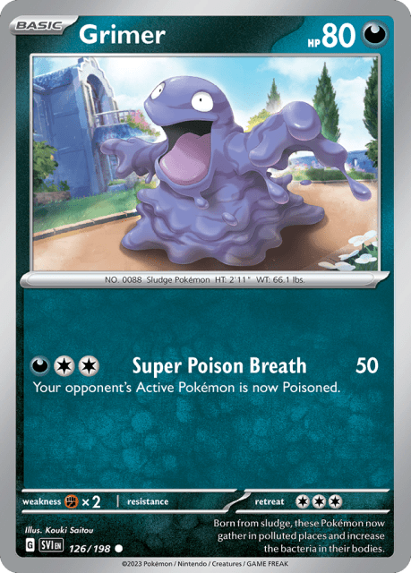 Grimer (Reverse Holofoil) (126) — Scarlet & Violet