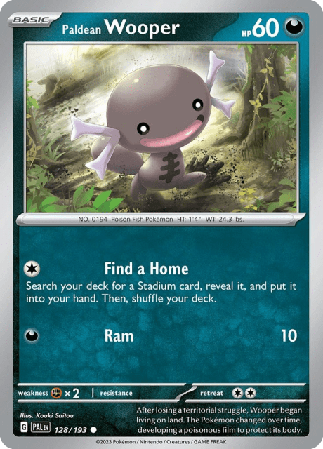 Paldean Wooper (128) — Paldea Evolved