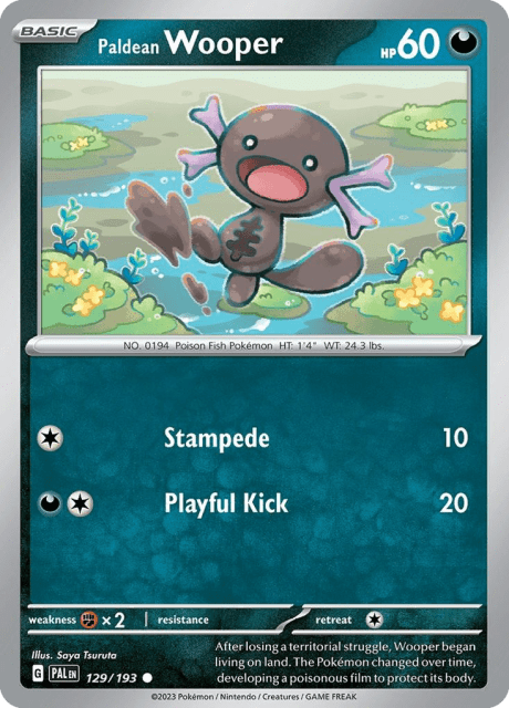 Paldean Wooper (129) — Paldea Evolved