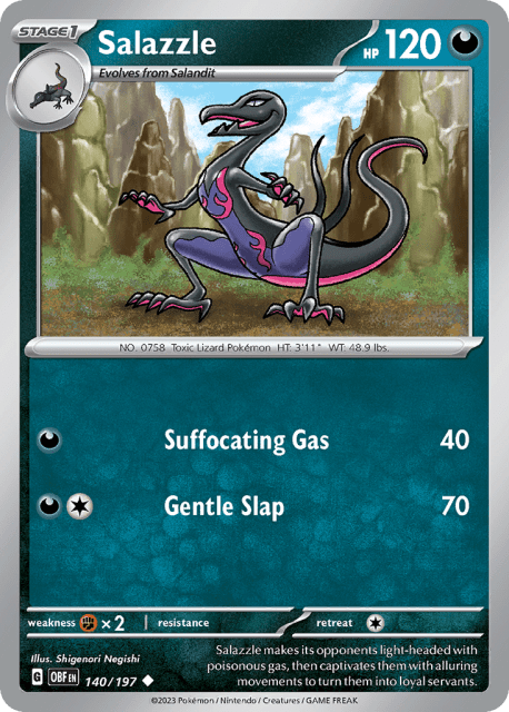 Salazzle (140) — Obsidian Flames